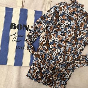 Sezane Felix and Tote Jumper Long Sleeve Tee M Medium